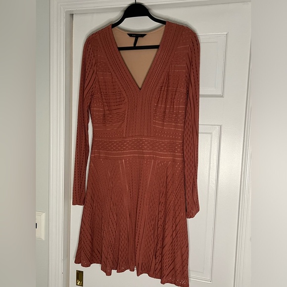 BCBG MAXAZRIA • KINLEY DRESS • TERRACOTTA - Picture 3 of 6